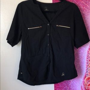 Joanna Black & Gold Scrubs